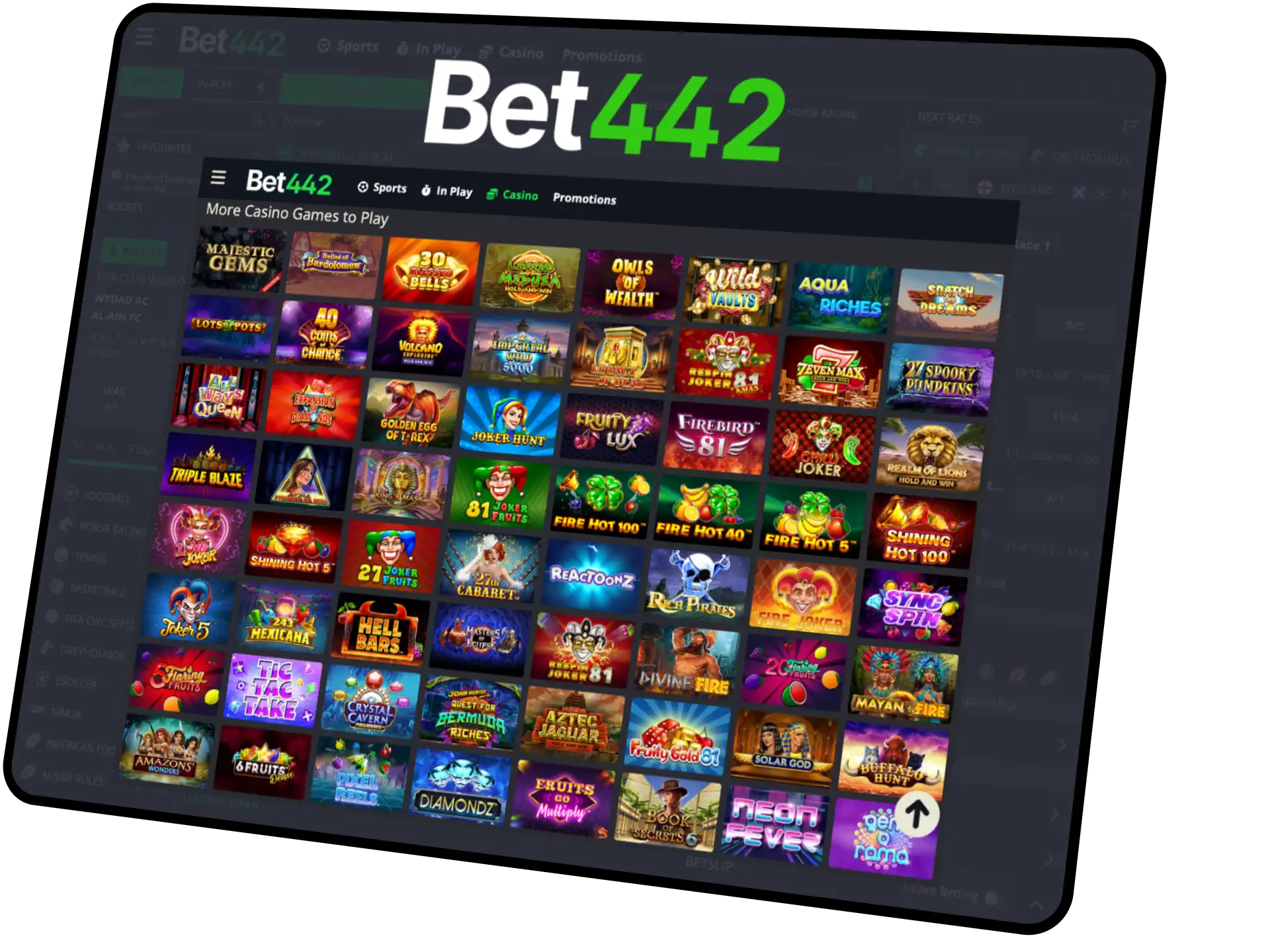 442 Casino - list of available games