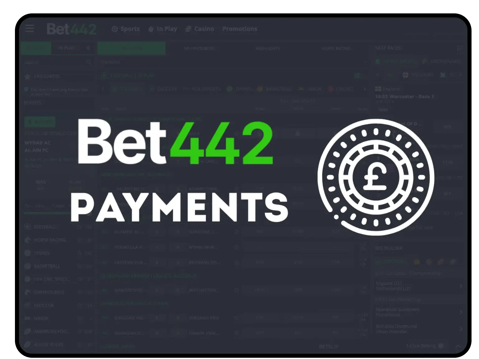 BET442 payment options