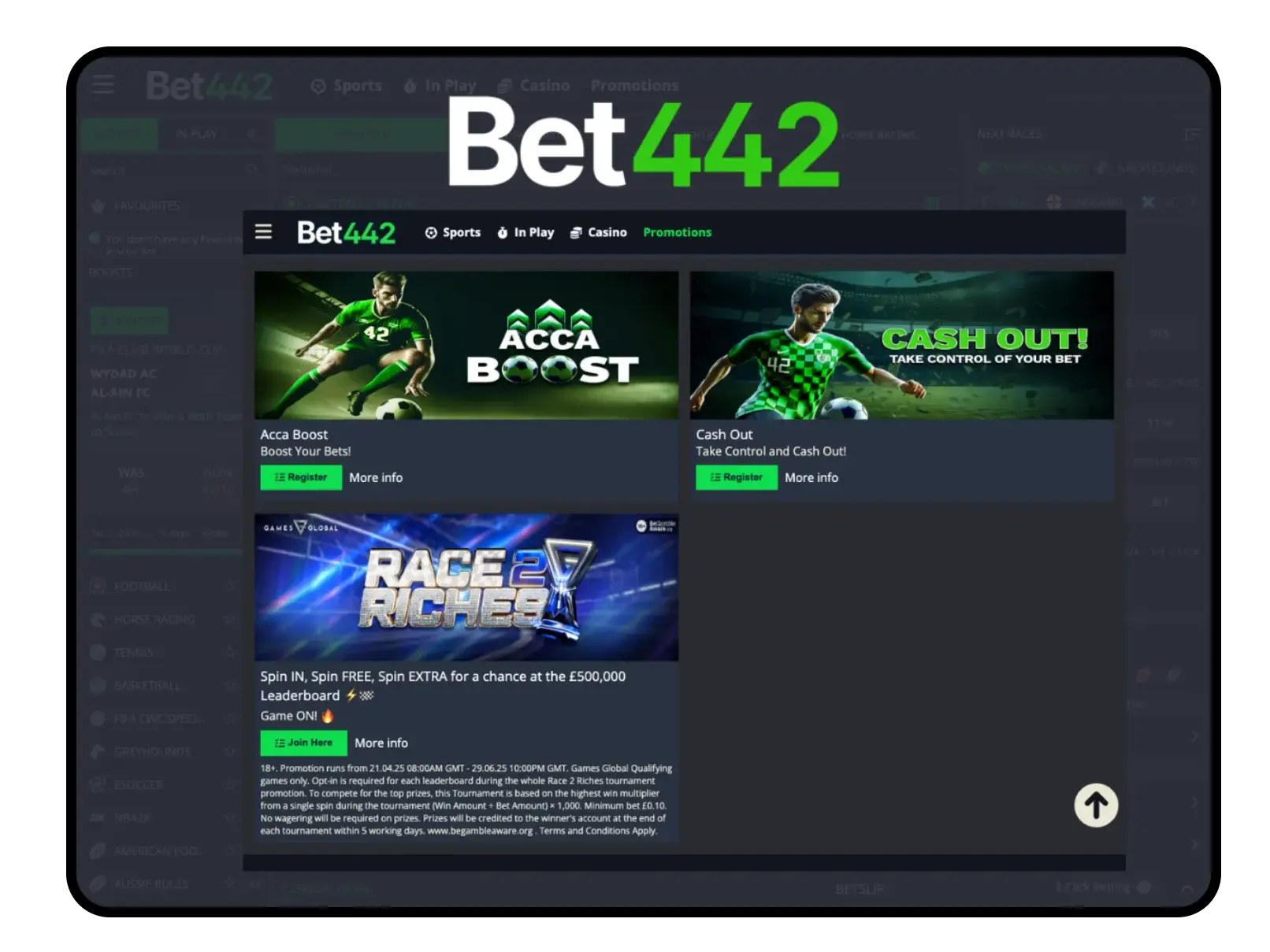 Bet 442 Promotions